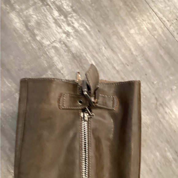 Guess Taupe Leather Moto Boots - Picture 9 of 13